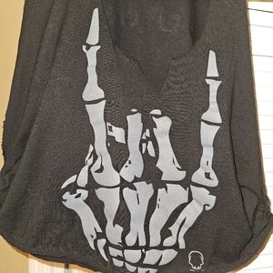 Black Womens Crop top workout shirt